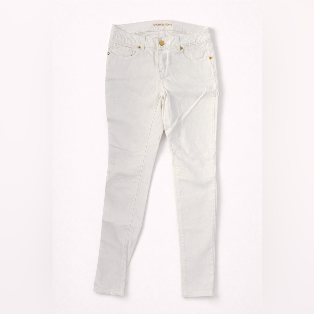 Michael Kors MK Women's white Jeans straight leg